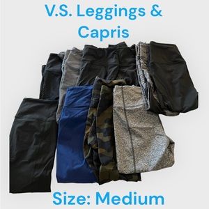 Victoria’s Secret Leggings & Capris (10 Pair) Lot